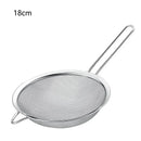 Peneira de Aço Inoxidável com Malha Fina para Cozinha