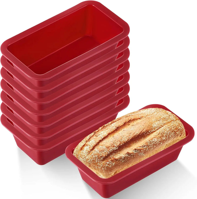 Fôrma de Silicone Retangular Antiaderente para Bolo e Pão
