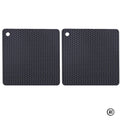 Descanso de Panela de Silicone Quadrado Antiderrapante 18 cm - 2 Peças