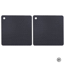Descanso de Panela de Silicone Quadrado Antiderrapante 18 cm - 2 Peças