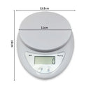 Balança Digital de Cozinha 5 kg com Precisão de 1 g e Visor LCD