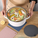 Descanso de Panela de Silicone Quadrado Antiderrapante 18 cm - 2 Peças