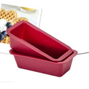 Fôrma de Silicone Retangular Antiaderente para Bolo e Pão